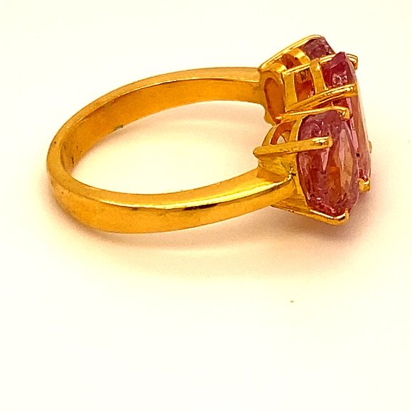Tajikistan Spinel 6.75ct Solid 22K Gold Ring - Picture 3 of 7